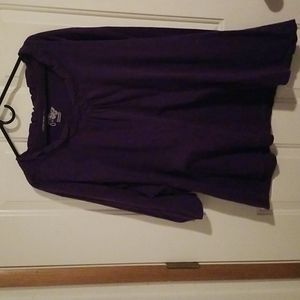5X Purple JMS Blouse with Ruffle